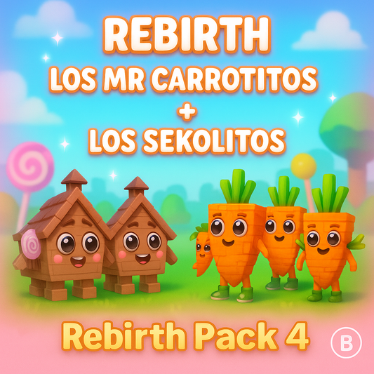 🥕 REBIRTH PACK 4 – Los Mr Carrotitos + Los Sekolitos